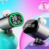 Durchflussbetriebenes Duschthermometer mit digitaler Echtzeitanzeige, Wasserbetrieben, keine Batterie erforderlich, Farbwechselnde Temperaturanzeige für Badezimmer Saf