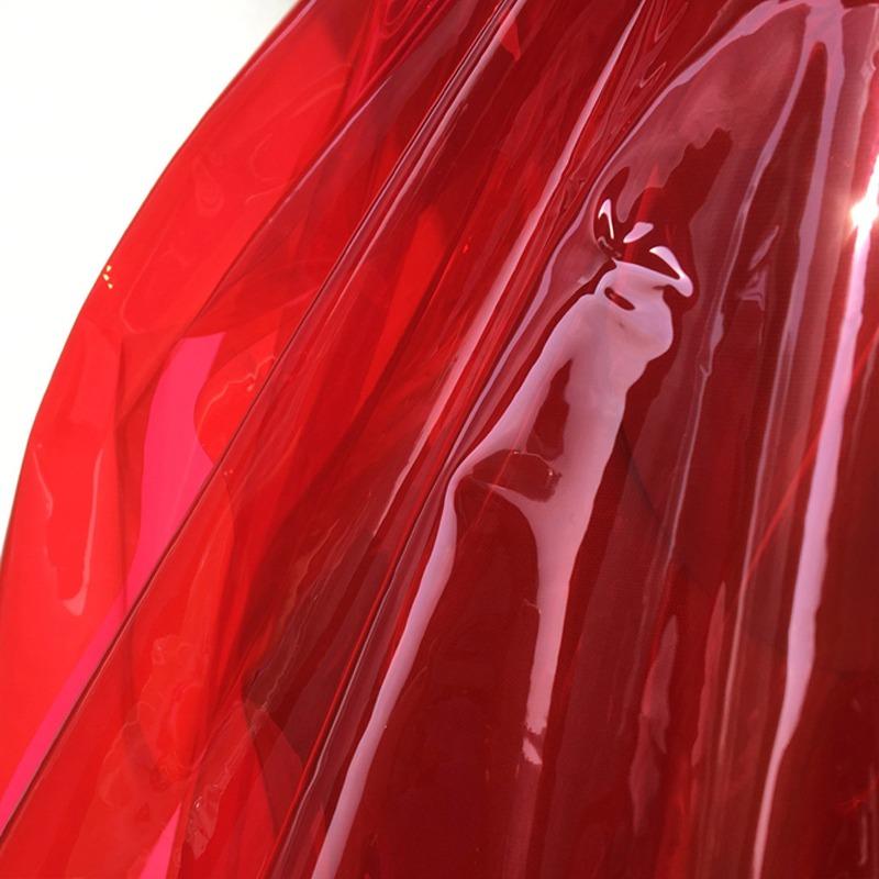 50x137cm Semi-transparent TPU Fabric Matte Waterproof Film Designer Fabric for DIY Sewing Dress Clothes Raincoat Bag Decor