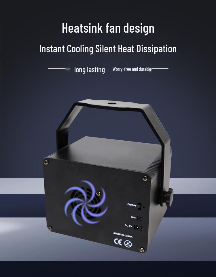 USB Outdoor String Lights: KTV Disco Sound-Controlled Rotating Stage Lights