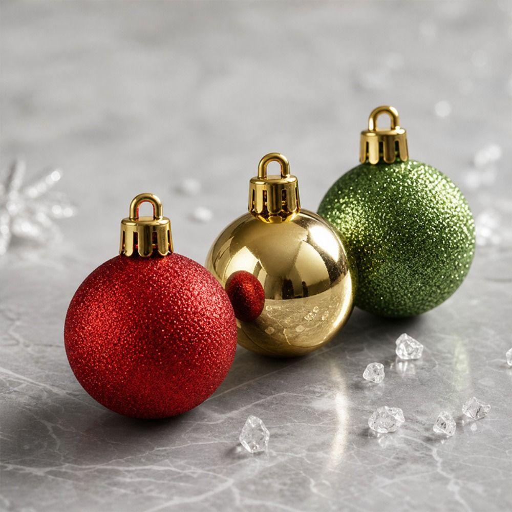 99PCS Dia.3cm Christmas Ball Set Mixed Color Assorted Christmas Decorations  New Year