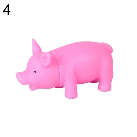 Funny Pig Squeeze Squeaky Sound Squeaker Adult Kids Vent Decompression Toy