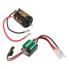 Brushed Motor/ESC Combo 540 21T Brushed Motor and 65A Waterproof Green Brushed ESC for Traxxas and Tamiya
