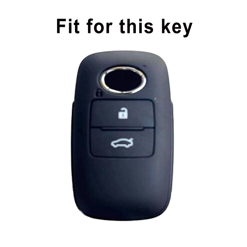 For Toyota Yaris Ativ Raize Veloz Avanza Rush Perodua Daihatsu Malaysia 3Buttons Smart Remote Car Key Case Cover Accessories