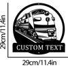 Personalized Locomotive Metal Wall Art, Custom Train Name Sign Home Decor, Vintage Railway Metal Wall Decor