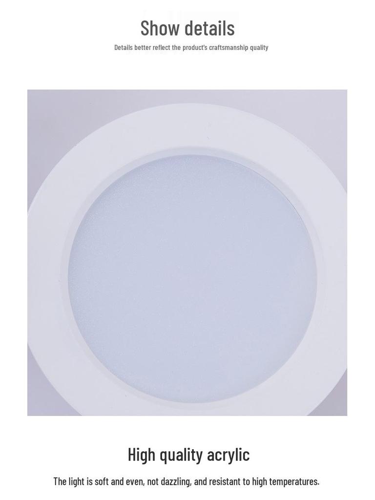 Ultradünner blendfreier und beschlagfreier LED-Einbaustrahler für Zuhause und Bekleidungsgeschäft - 4, 6, 8 Zoll mit schmalem Rahmen