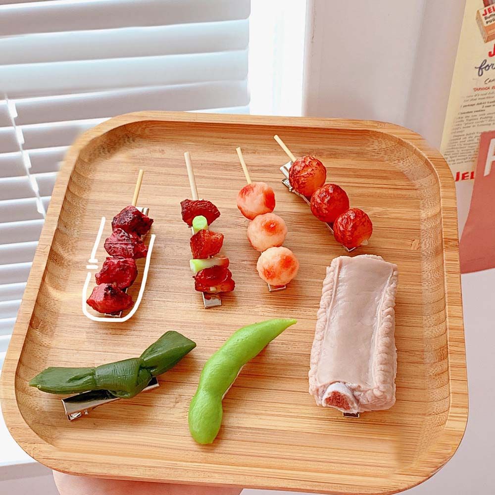 

Plastic Kelp Edamame Women Hairpins Simulation Headdress Korean Style Barrettes Barbecue Hair Clip