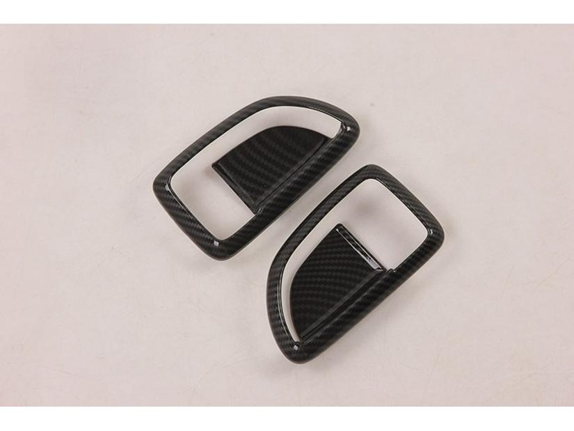 2020 H-1/GRAND STAREX - ABS Black Carbon Fiber Interior Door Handle Trim