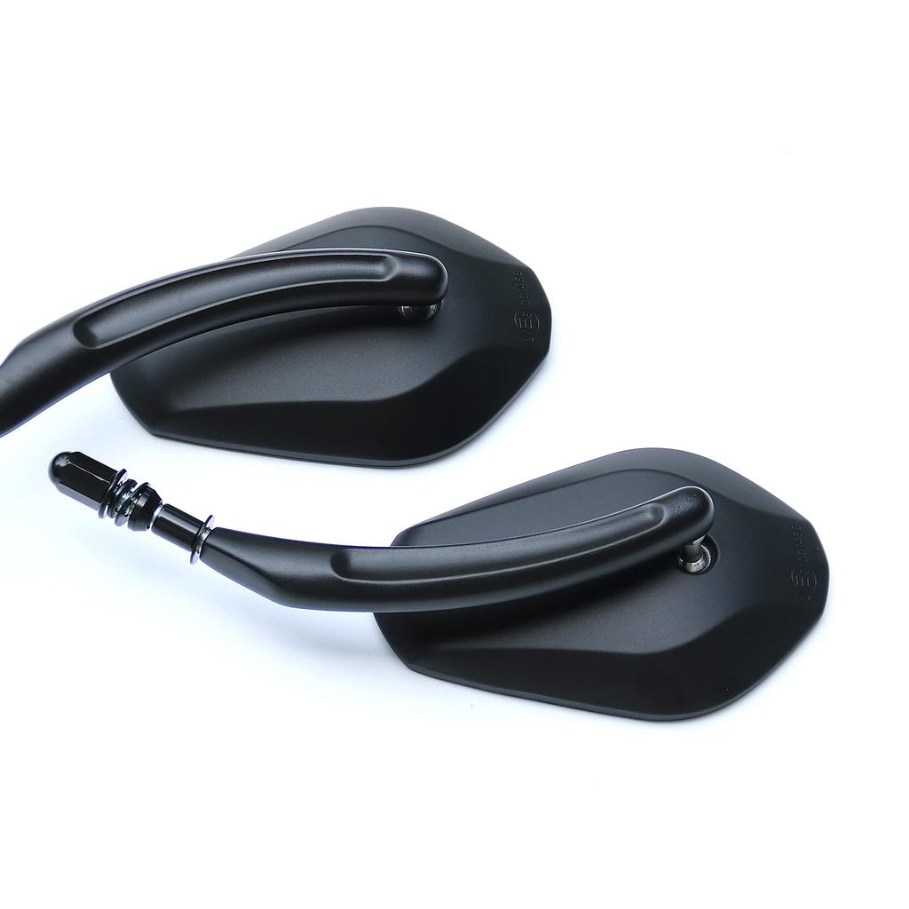 WTZMOTO Motorcycle Handlebar Side Mirror Harley Mirror Rearview Mirror Motorcycle Mirror Black