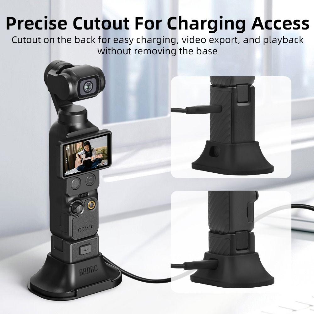 Anti-slip Base for DJI Osmo Pocket 4/3 Gimbal Camera Fixed Bracket Base Car Mount Handheld Camera Desktop Support Stand