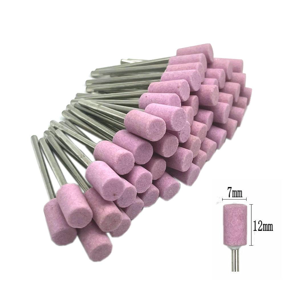 50pcs/set  Dental Stone Grinder Polisher Burs For Contouring Shaping Porcelain Dental Rotary Stone Polisher 2.35mm Shank