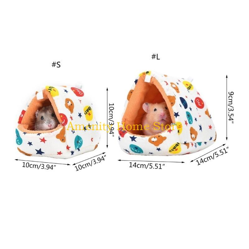 F26C Hammock Bed Ferret Rodents Hammock Bed Hideout Cage Accessories Toy Bed for Guinea Pigs Chinchilla Hedgehogs Glider