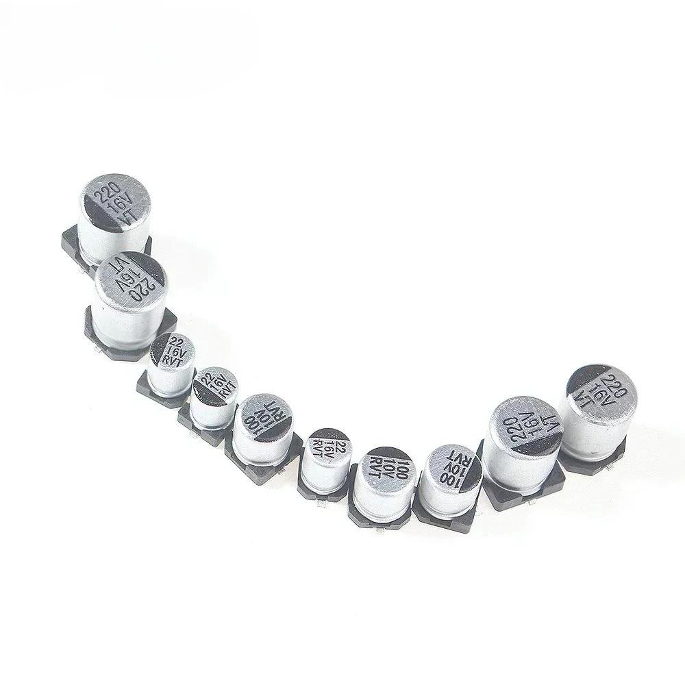 

130PCS Aluminum Electrolytic Capacitor 1UF-220UF Electronic Capacitor Set 13 Values Capacitors Assortment Kit 130PCS