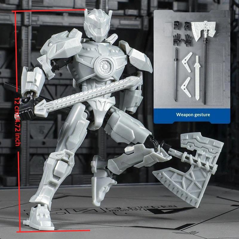 3D-gedruckte mehrfarbige Mecha Actionfigur Spielzeug Bewegliche Gelenke Mechwarrior Spielzeug Für Jungen Spielzeugsammlung Geschenke