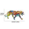 Modern Cheetah Statue Elegant Resin Leopard Figurine for Home Decor Versatile Living Room Office Accent Piece