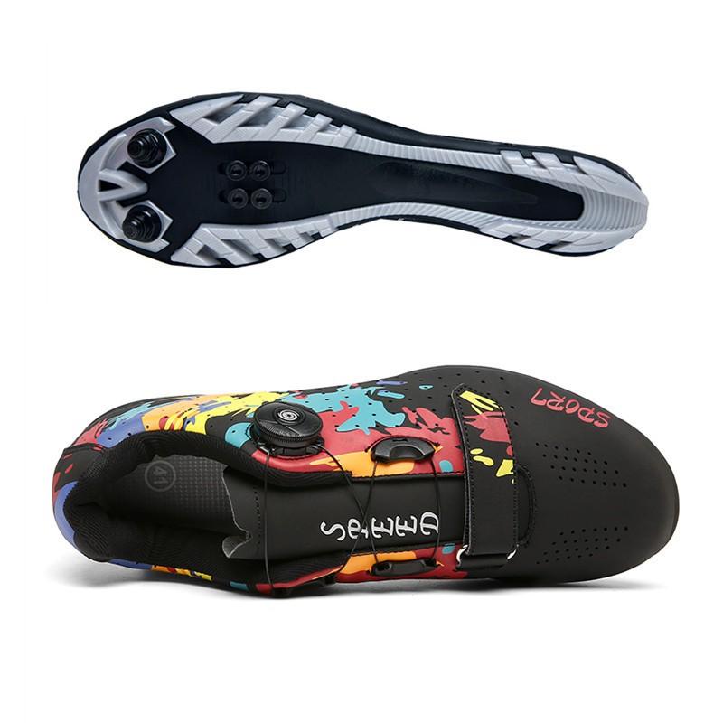 Zapatillas de Ciclismo de Montaña Unisex Suela Dura Rodillo de Interior Calzado de Carretera Transpirable Duradero Ajuste Talla 36-47