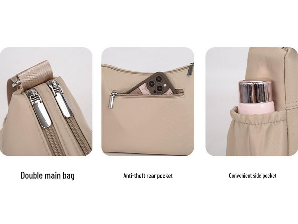 Women's Water-Repellent Wear-Resistant Crossbody Bag, Versatile Casual Fashion, Korean Style Trendy Shoulder Bag
