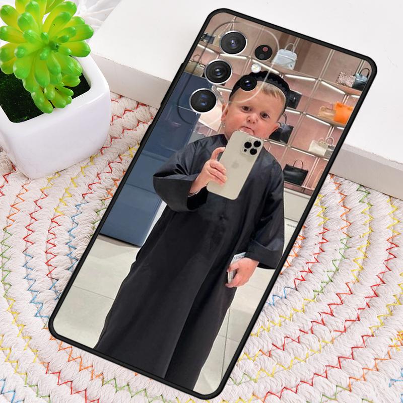 Hasbulla Fighting Meme Mini Khabib Blogger 17 Phone Case For Samsung Galaxy note 10 pro S26 S25 S24 S23 S22 S21 Plus Ultra Cover
