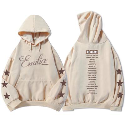 Emilia Mernes Tour 2025 Hoodies Long Sleeve Women Men Sweatshirt Autumn Fashion Singer Graphic Casual Unisex Pullovers