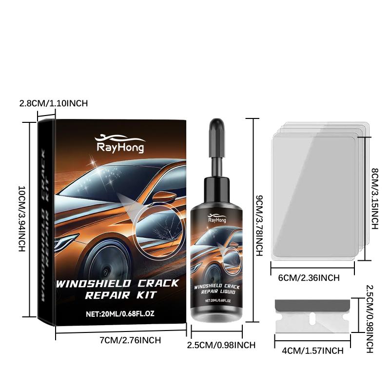 Windshield Repair Tool Set For Cars Glass Crack Removal Easy Apply Resin Fluid Car Window Maintenance Kit for Damage