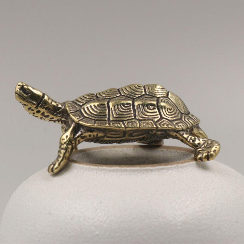 Haustier Autodekoration Wohnzimmer Messing Schildkröte Schildkrötenstatue Schreibtischornamente Schildkrötenfiguren