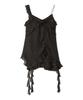 Furfur Flower Chiffon Camisole RWFT245028 Black Women's