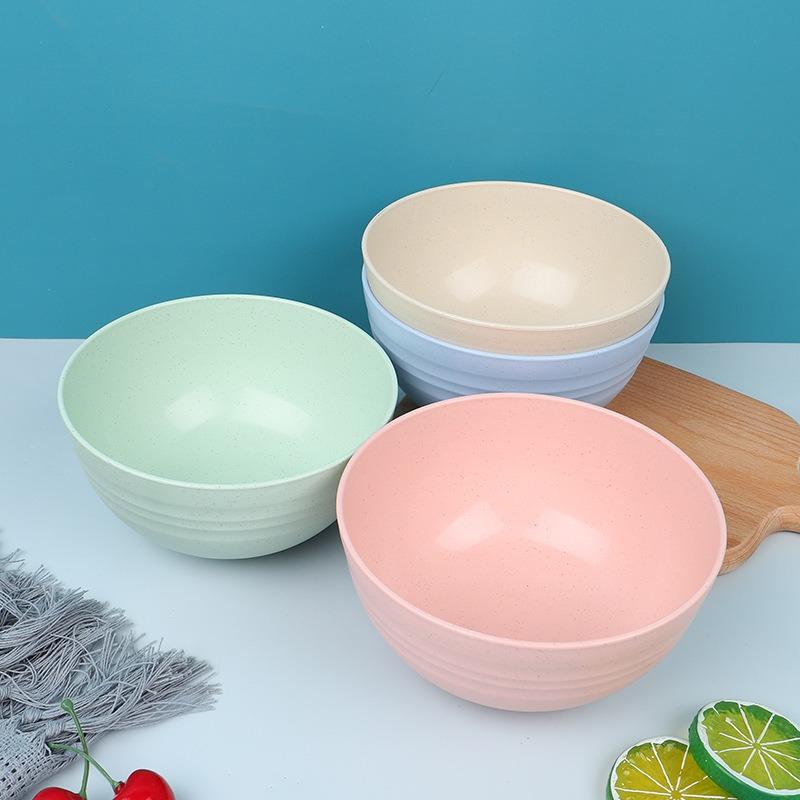 4Pcs Cereal Bowl Set Unbreakable Lightweight Reusable Dessert and Salad Durable Breakfast Soup Dishwasher
