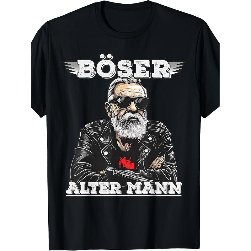 Evil Old for Man Men's Motorcycle Biker Sarcasm T-Shirt_6 Men's Black Tee Comfortable Perfect for Home|Gifting|Work|Outdoor (Birthdays|Valentine's