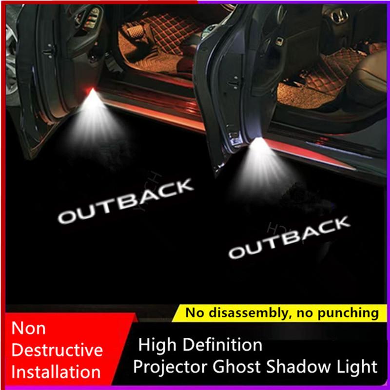 LED Car Door Logo Lights Projector Accessories For Subaru Outback 2012-2024 tere2