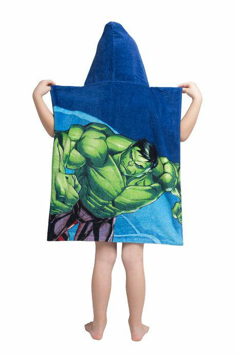Poncho Dla Dzieci 50X115 Avengers 2626 Granatowe Ręcznik Z Kapturem