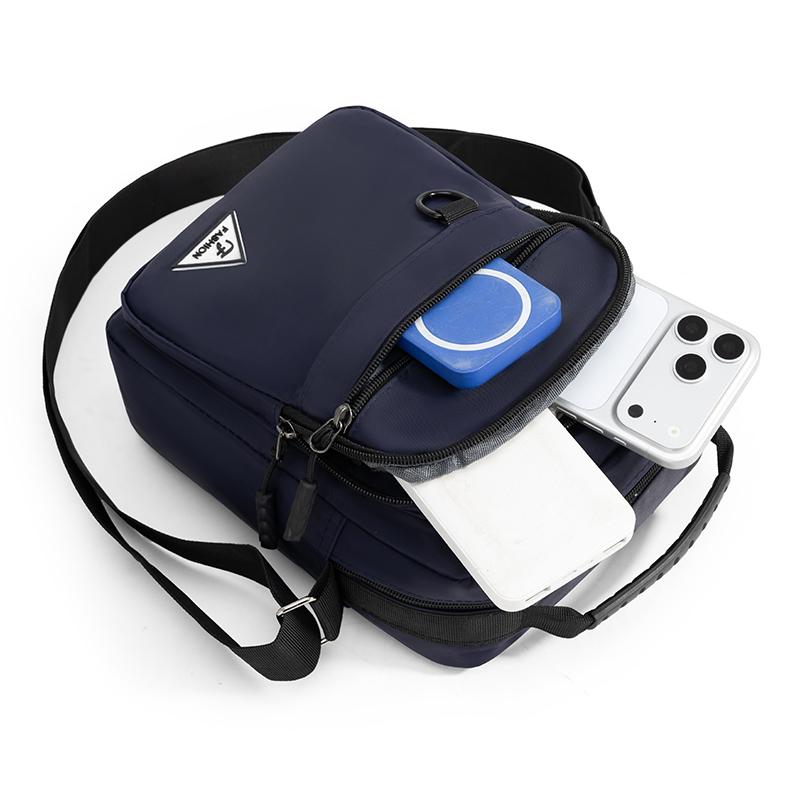 New Simple Casual Business Men Bag Water-Repellent Crossbody Bag Fashion Trendy Shoulder Bag for Daily Use Travel Work