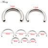 Alisouy 1PC Titanium Internally Thread Horseshoe C-shaped Replacement Accessories   Nose Ring Earring Piercing Body Jewelry
