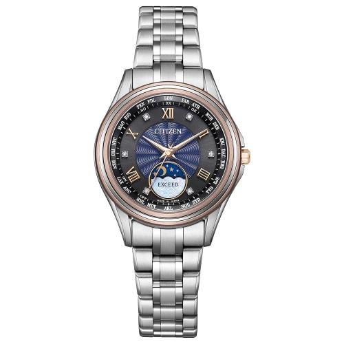 

Citizen Exceed Watch, Light-Powered Eco-Drive, Radio-Controlled, Waterproof, Good Couples Day Limited Edition Pair Model, Black/Blue, EE1016-66F, Wo