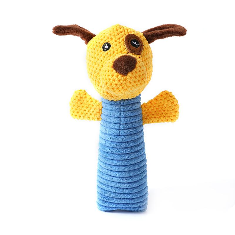 Pippi Tao Plush Sound Corn Kernel Plush Puppet Shape Plush Pet Toy Interactive Dog Toy
