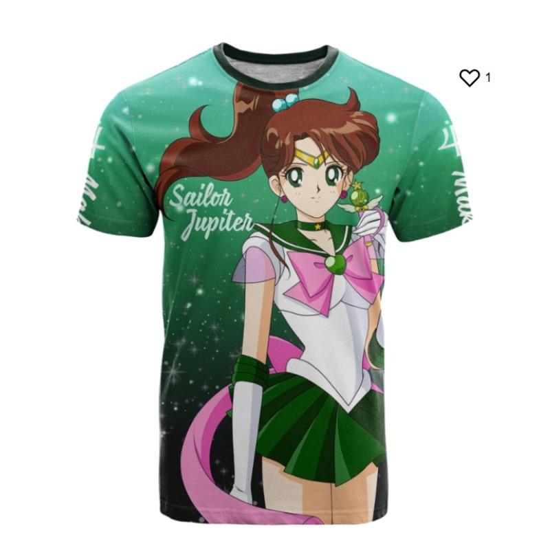 2026 New Arrival Sailor Moon T-Shirt 3D Print Kids/Adults T-shirts Are Suitable for Daily and Training Wear Fashion Bestseller