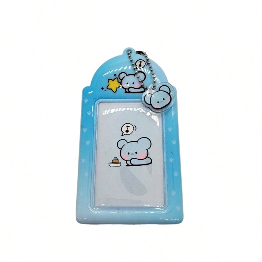 Hochwertige LINE FRIENDS BT21 Kpop Beliebte Anime und Cartoon PVC Kartenhalter Idol Fotokarten Fahrkarten Essenskarten Schlüsselanhänger