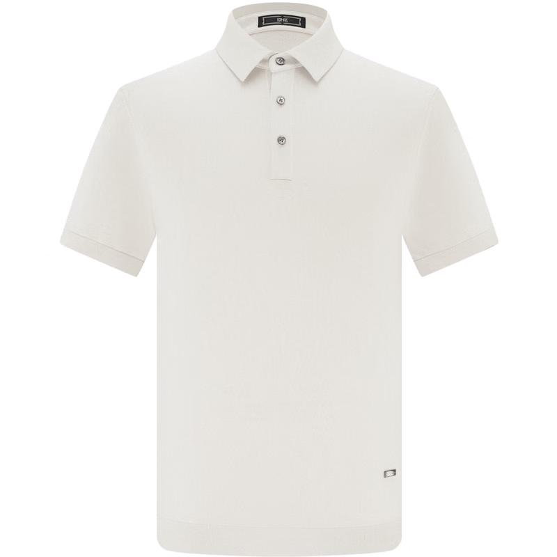 EMZ Men s Silk Blend Antibacterial Short Sleeve Polo Shirt M