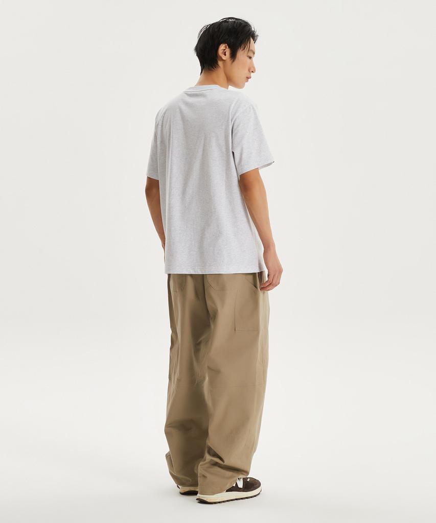 Nyuballanseu Nbneg21203 / Uni Essential Small Logo Short Sleeve T-Shirt (Light Gray)
