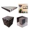 New Optical Illusion Wall Art Big Size 50cm*50cm/19.69in*19.69in3D Corner Wall Decal – Impossible Corners Inspired Peel