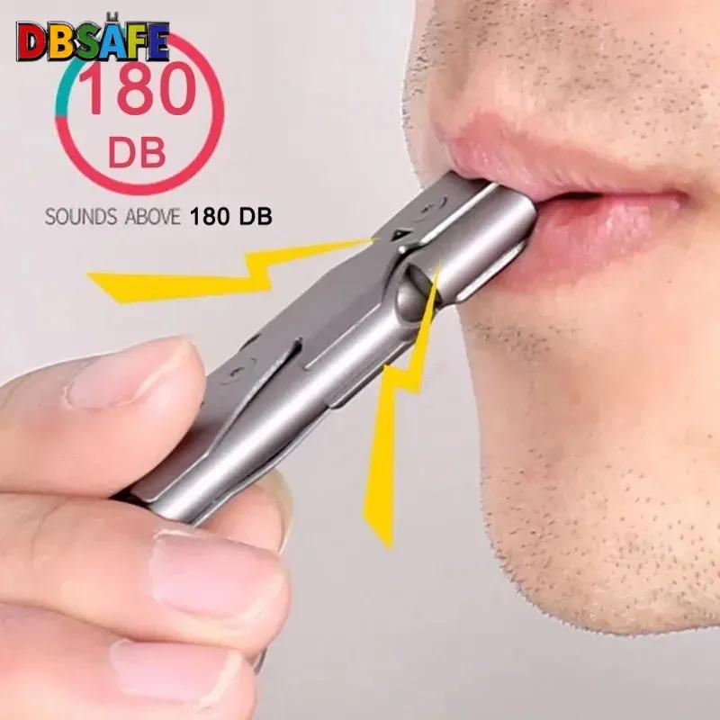 Double Tube Survival Whistle High Decibel Emergency Keychain Pendant Loud Outdoor Camping Tool Portable Multi Function Pack