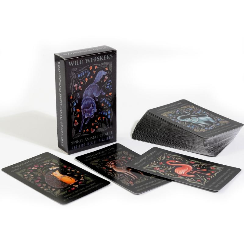 10,3 X 6 cm Wild Whiskers Spirit Animal Oracle kortspill