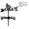 Vogelhaus Windfahne Eisen Rustikal Garten Wetterfahne Außen Wetterfahne mit Erdspieß für Rasen Hof Dekoration