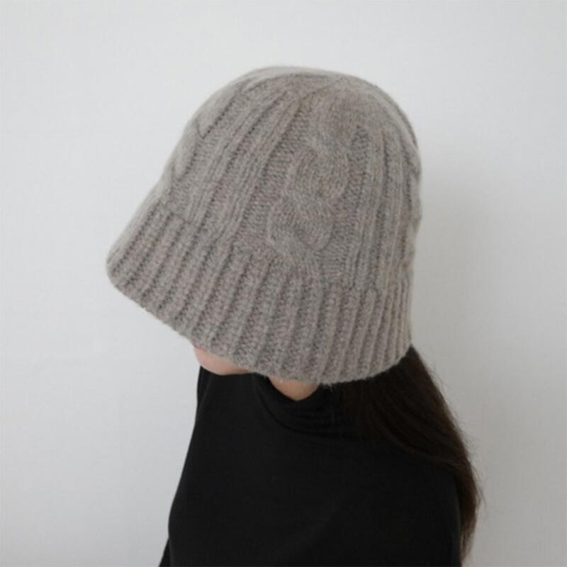 Women s and men s bucket hats, everyday look, twisted hats C8600_Black