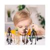 Police Siren Head Hand-Made Toys, 8 Pieces of Funny Head Toys, Cartoon Character Model Set, Doll Model Sculpture, Hand Office Decoration