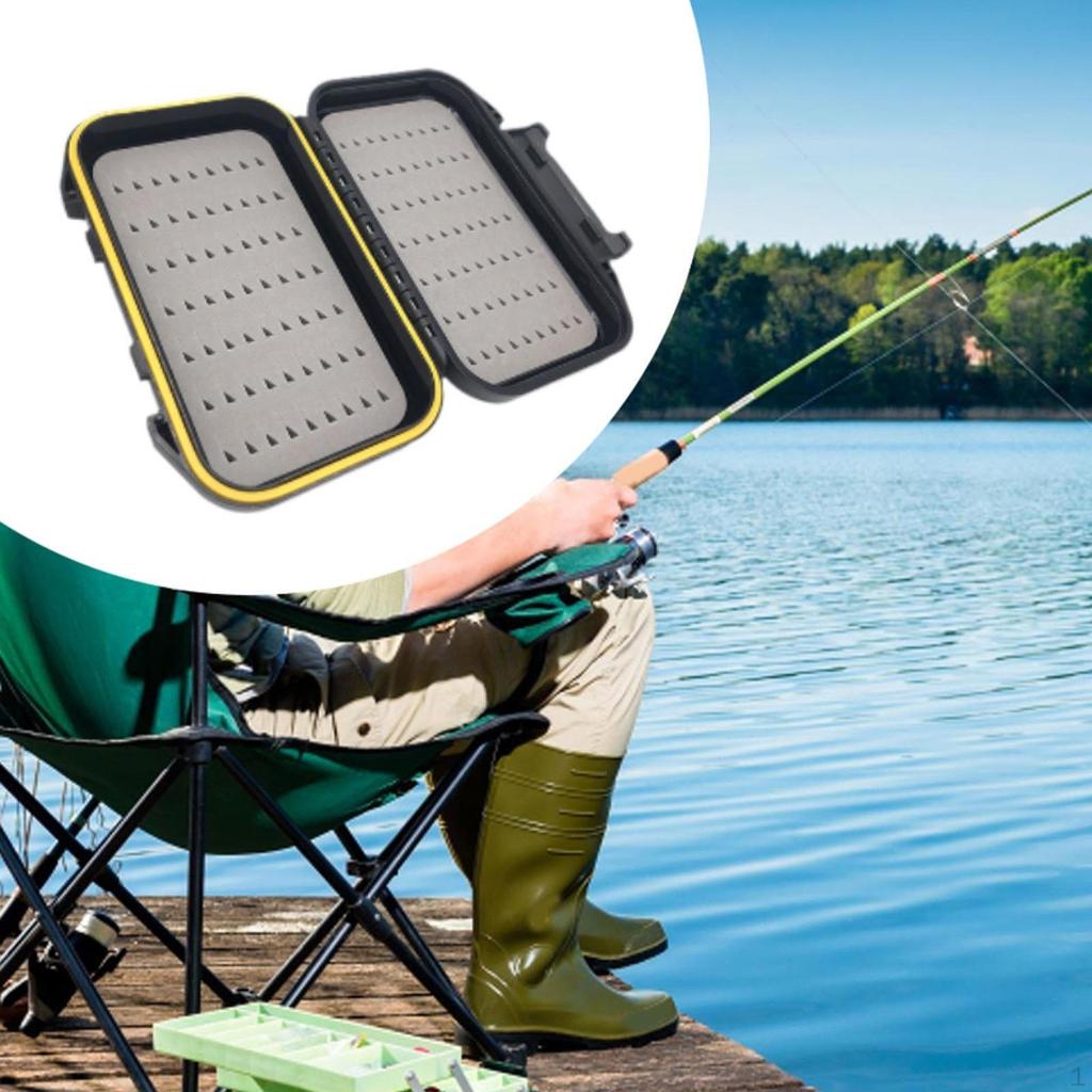 Double Sided Fly Fishing Box, Lure Container, Compact Holder Supplies Freshwater Gift