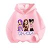 Kids' Retro Anime K-Pop Hoodie - Long Sleeve, Spring/Autumn Casual Wear for Boys & Girls