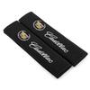 Cotton Car Emblem Badge Seat Belt Cover Shoulder Protection Cushion For Cadillac CT4 Seville ATS Celestiq Ciel Escala SRX XT6 EV XLR ELR Elmiraj EXT