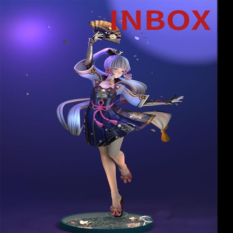 22cm Genshin Impact Klee Hibana Knight Anime Figure Kamisato Ayaka Pvc Action Figure Collection Model Doll Child Kid Gifts