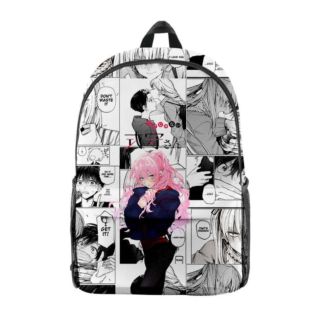 Classic Shikimori's Not Just a Cutie pupil Bookbag Notebook Backpacks 3D Print Oxford Waterproof Boys/Girls Travel Backpacks