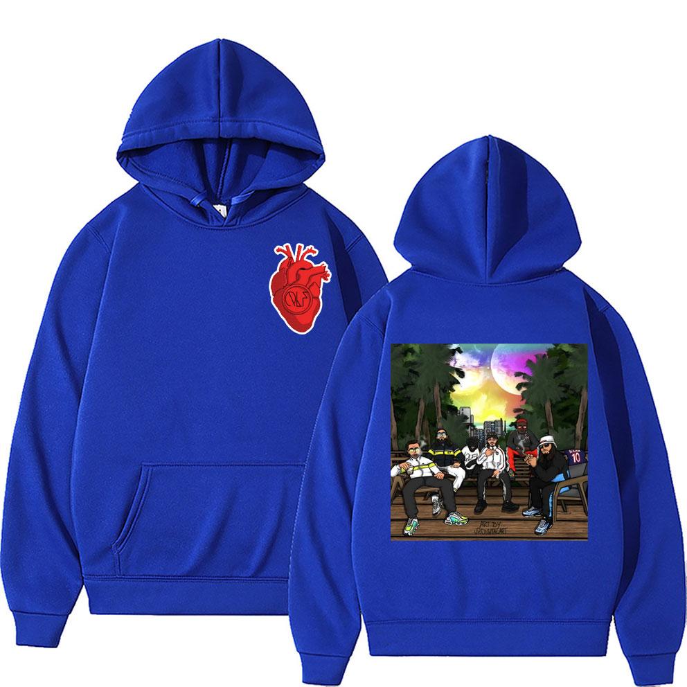 France Rapper Le Monde Chico Album PNL Print Hoodie Unisex Hip Hop Qlf Sweatshirt Unisex Women Vintage Hoodies Brand Unisex's Pullover
