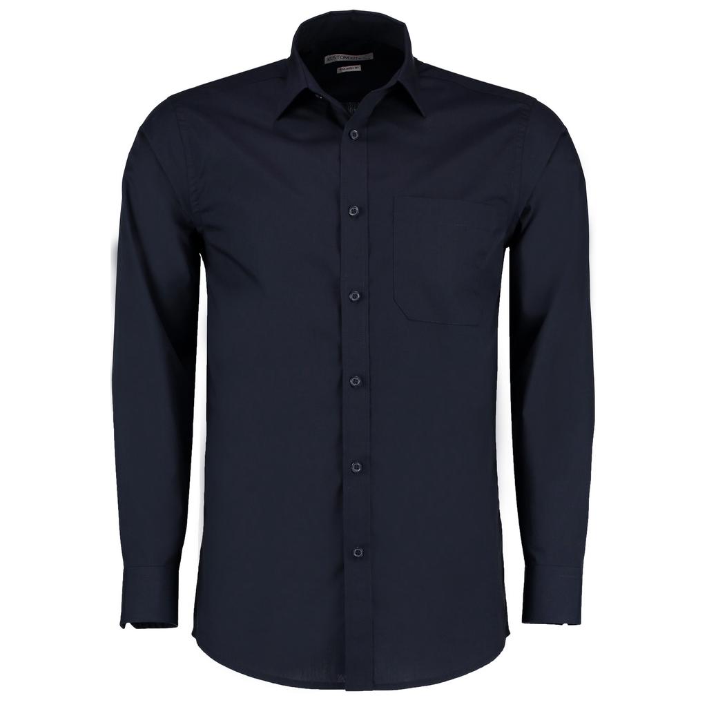 Kustom Kit Mens Long Sleeve Poplin Shirt